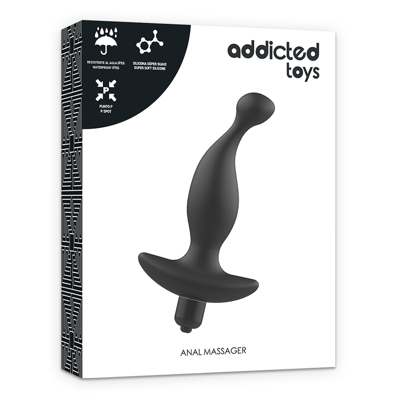 Masseur anal vibrant noir — ADDICTED TOYS
