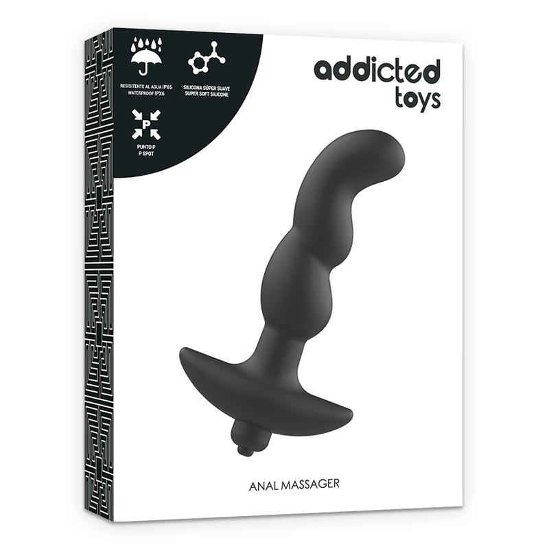 Masseur anal vibrant noir — ADDICTED TOYS