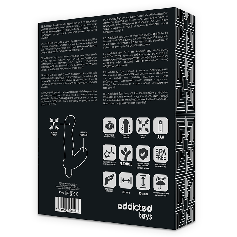 Stimulateur anal de prostate vibrant en silicone — ADDICTED TOYS