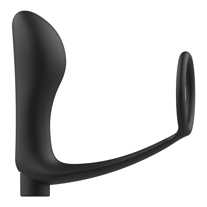 Anneau pénis avec plug anal rechargeable et télécommande — ADDICTED TOYS
