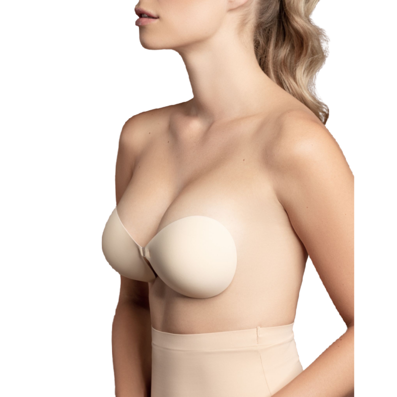 Soutien-gorge invisible adhésif beige bonnet D — BYE BRA - BRAS