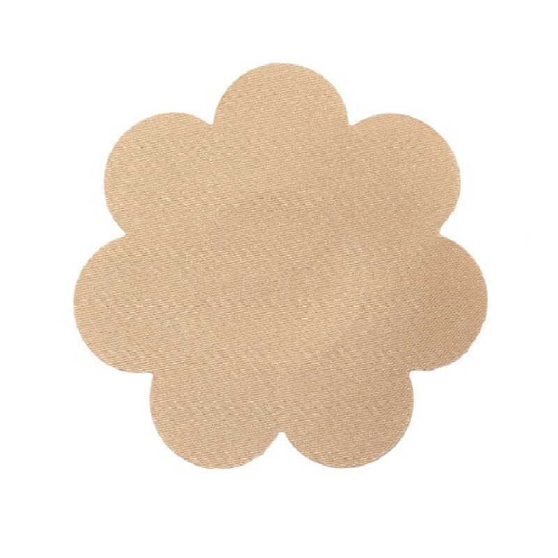Coussinets de lift des seins et 3 paires satinées beige (bonnets D/F) — BYE BRA - PULL UPS