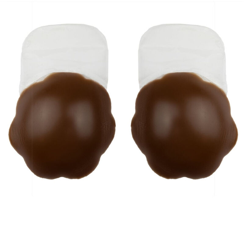 Élévateur de poitrine push-up en silicone adhésif brun taille XL — BYE BRA - PULL UPS