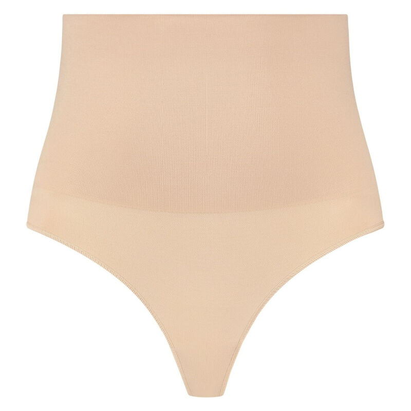 Façonneur string taille haute sans coutures beige — BYE BRA