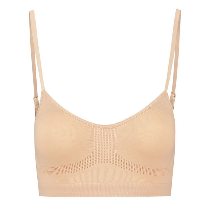 Soutien-gorge sculptant sans couture contrôle moyen beige — BYE BRA - BRAS