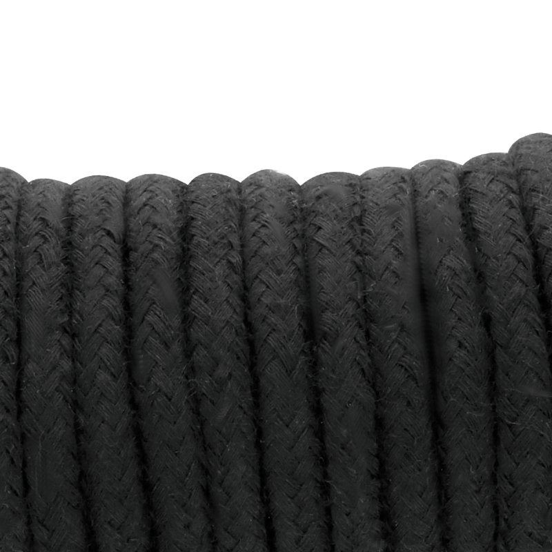 Corde japonaise en coton 20 mètres noire — DARKNESS BONDAGE