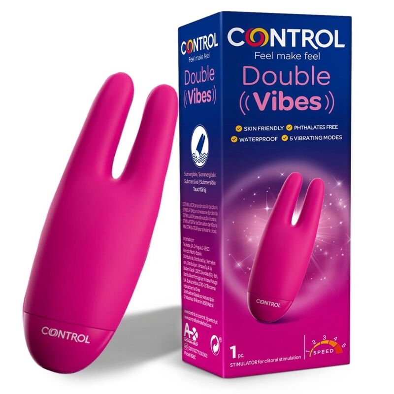 Stimulateur double vibrations vibrant — CONTROL TOYS