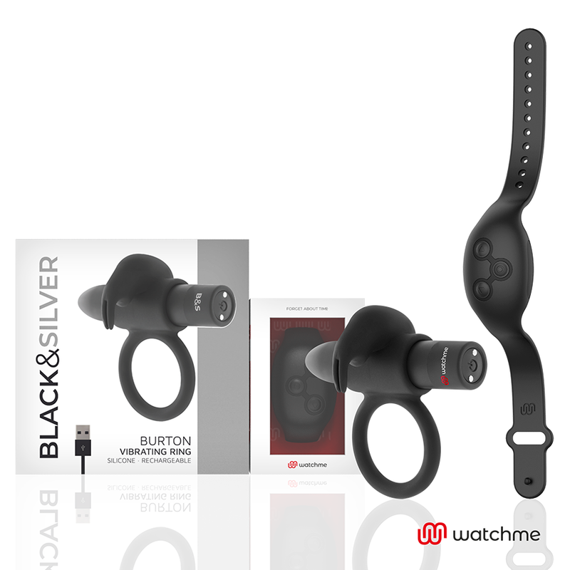 Anneau vibrant télécommandé Burton — BLACK&SILVER