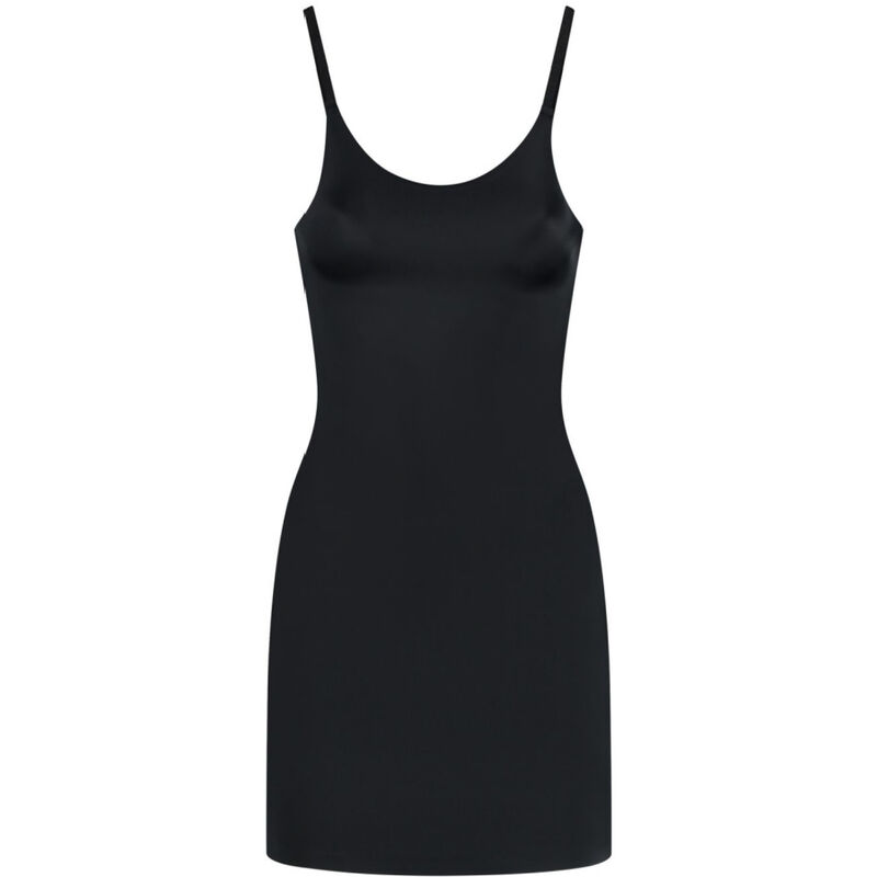 Robe invisible légère à bretelles ajustables noir XXL — BYE BRA - SHAPEWEAR