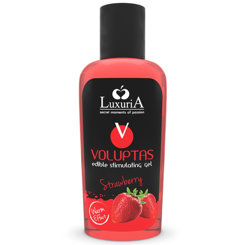 Gel de massage comestible à effet chauffant à la fraise — INTIMATELINE LUXURIA
