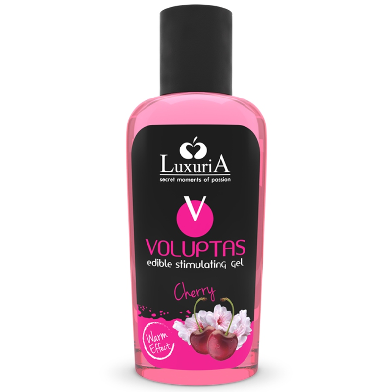 Gel de massage comestible effet chauffant cerise — INTIMATELINE LUXURIA