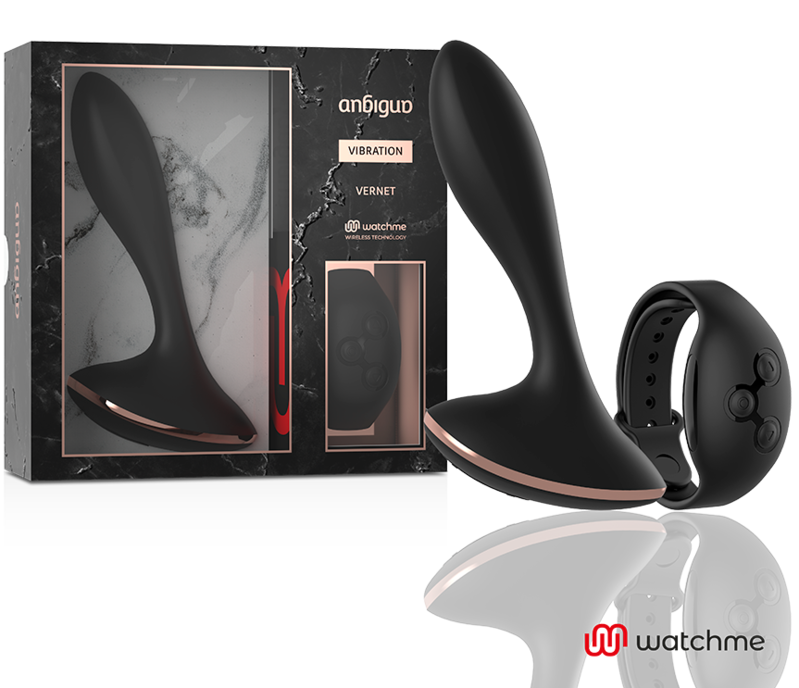 Plug anal vibrant avec montre télécommande — ANBIGUO