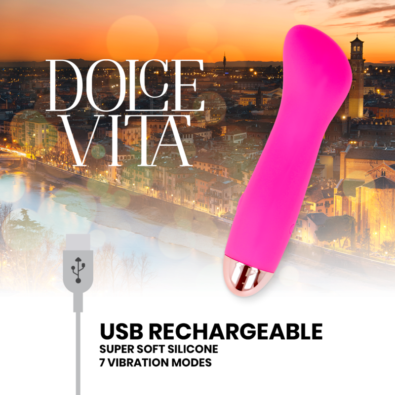 Vibrateur rechargeable à la rose soyeuse – DOLCE VITA