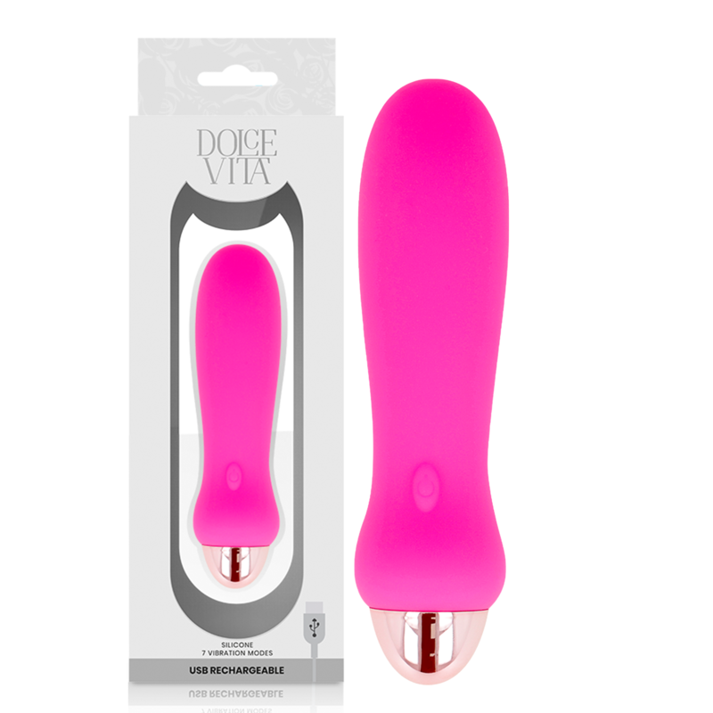 Vibrateur rechargeable Cinq rose 7 vitesses — DOLCE VITA