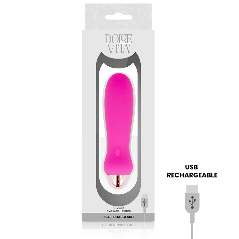 Vibrateur rechargeable Cinq rose 7 vitesses — DOLCE VITA