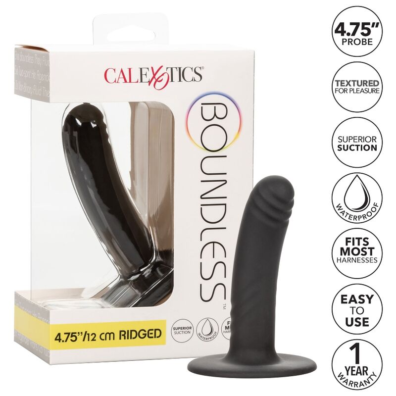 Gode courbé 12 cm à ventouse — CALEXOTICS
