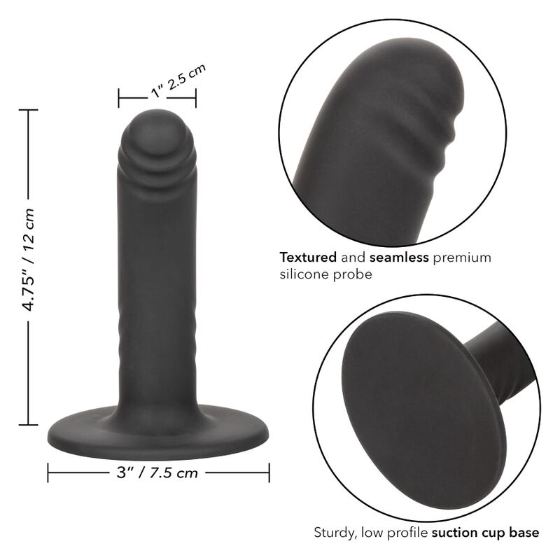 Gode courbé 12 cm à ventouse — CALEXOTICS