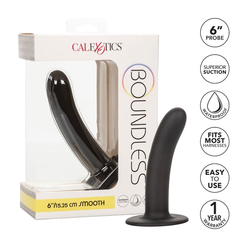 Sonde lisse Boundless 15 cm compatible harnais — CALEXOTICS
