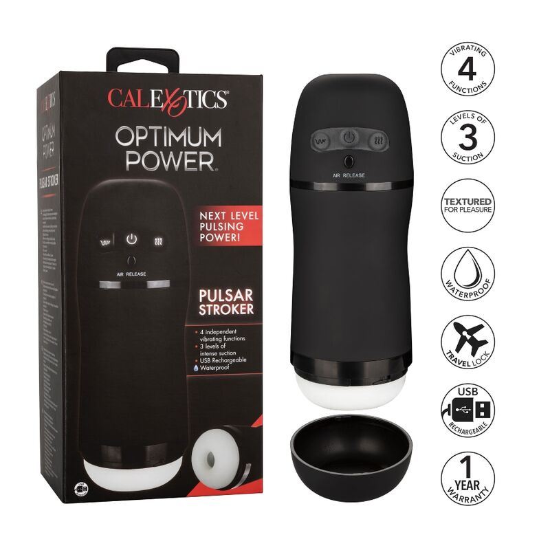 Masturbateur vibrant à aspiration puissante — CALEXOTICS