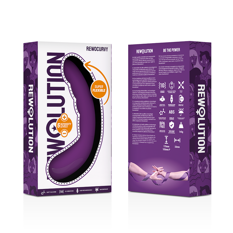 Vibrateur flexible point G rechargeable — REWOLUTION