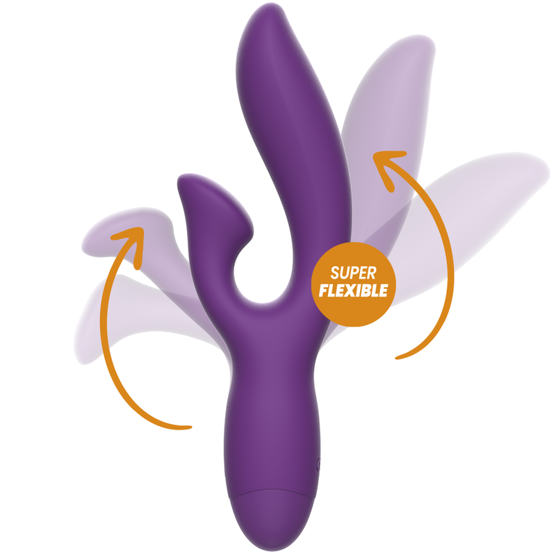 Vibrateur flexible double stimulation — REWOLUTION