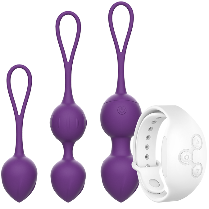 Boules de geisha vibrantes avec télécommande WatchMe — REWOLUTION