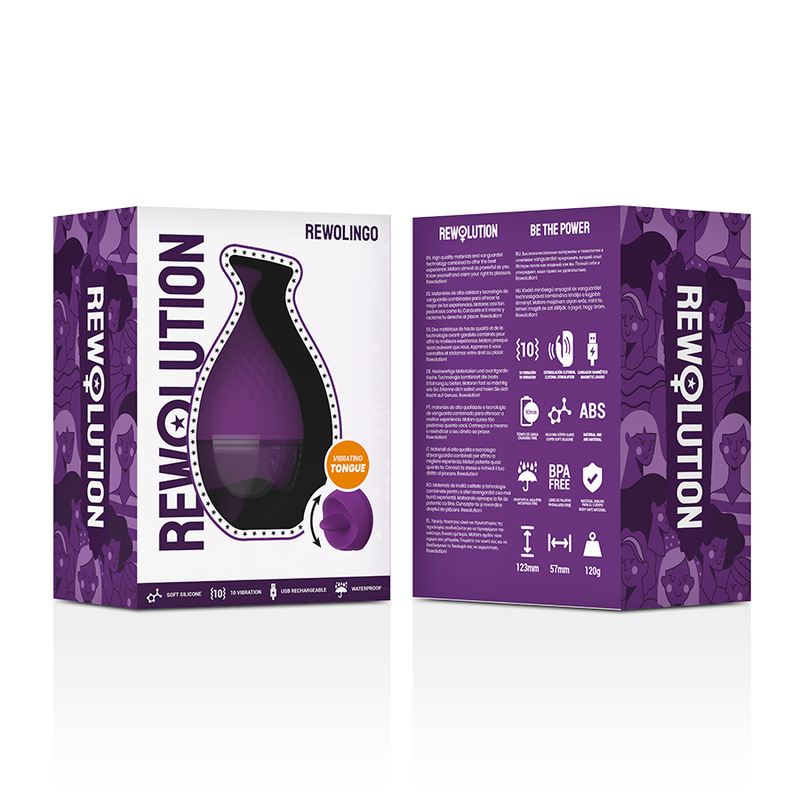 Vibrateur externe dynamique avec langue — REWOLUTION
