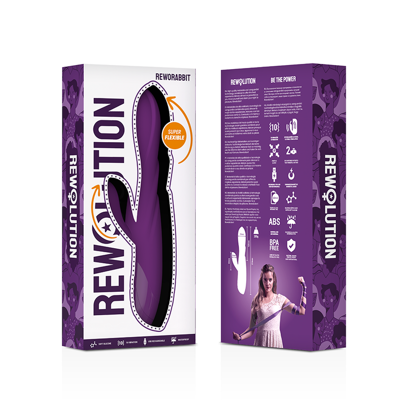 Vibrateur double stimulation A-Spot et clitoris flexible — REWOLUTION