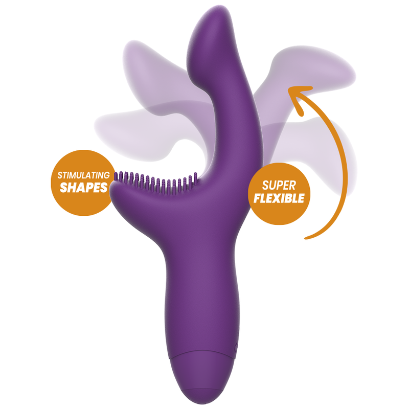 Vibrateur double action a-spot et clitoris — REWOLUTION