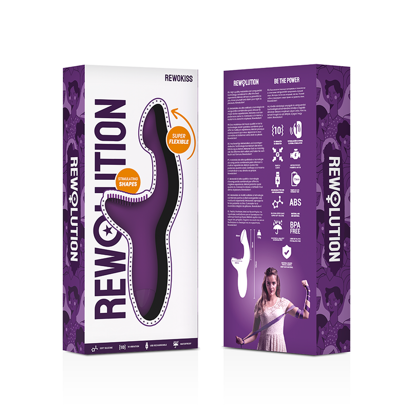 Vibrateur double action a-spot et clitoris — REWOLUTION
