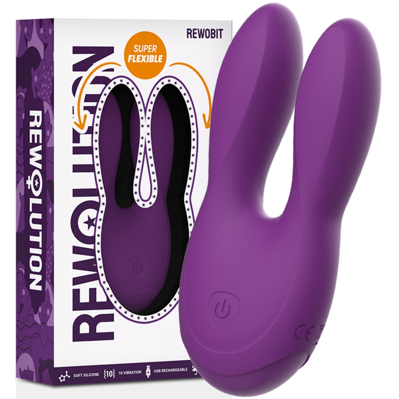 Stimulateur clitoridien double embout flexible — REWOLUTION