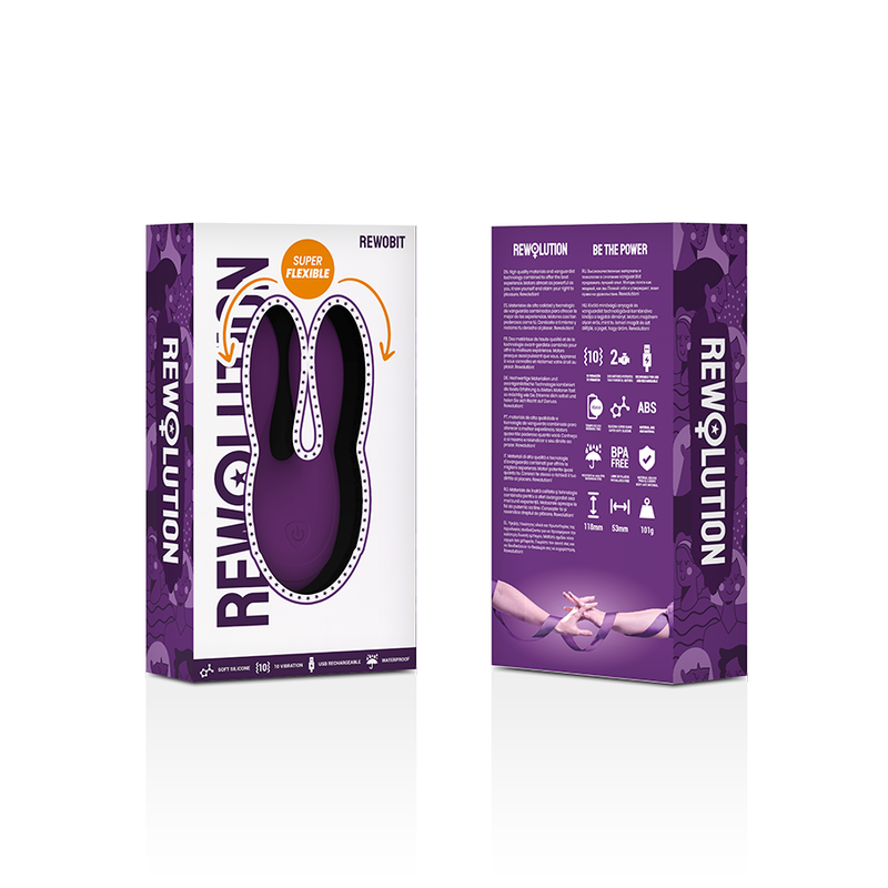 Stimulateur clitoridien double embout flexible — REWOLUTION