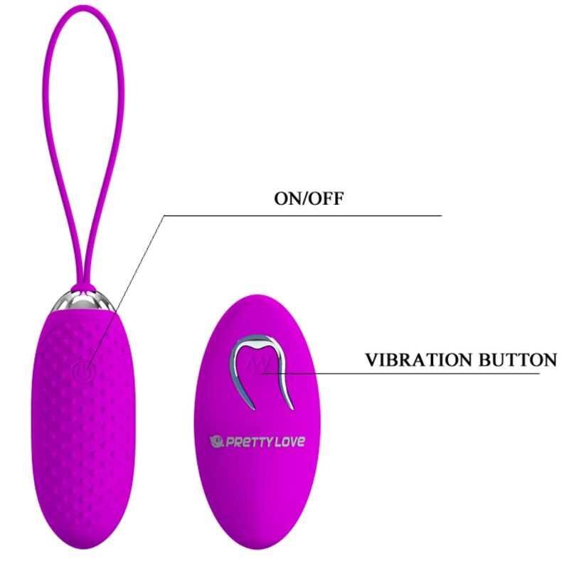 Oeuf vibrant télécommandé Joanna 12 modes — PRETTY LOVE SMART
