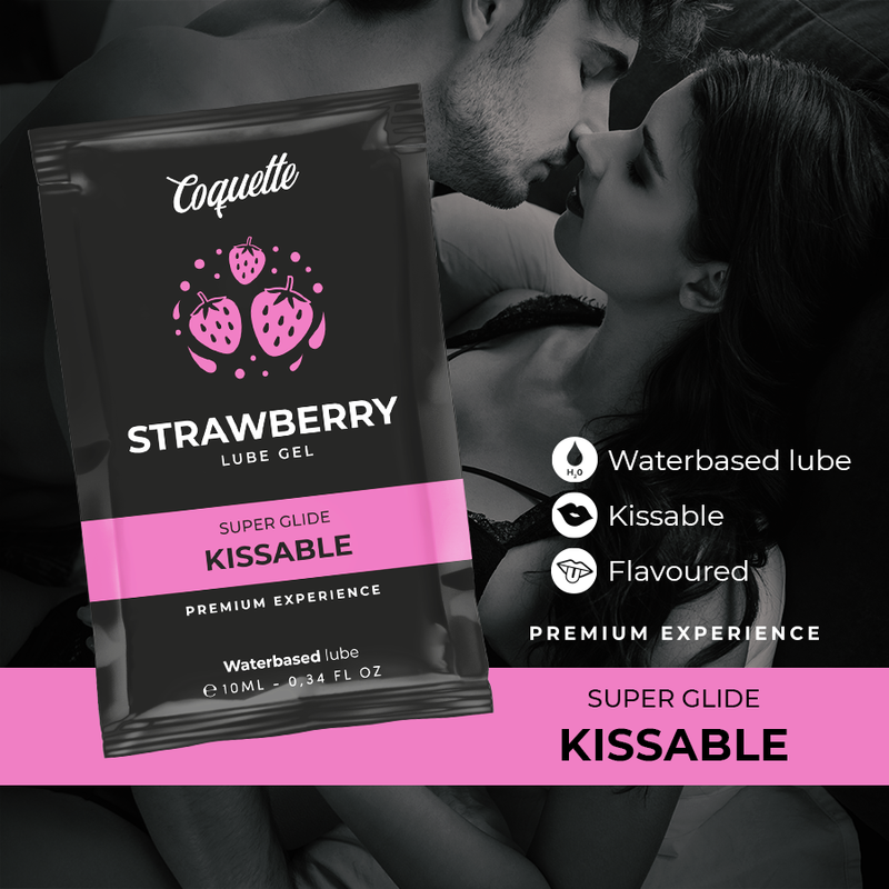 Lubrifiant intime à la fraise, base d'eau — COQUETTE COSMETICS