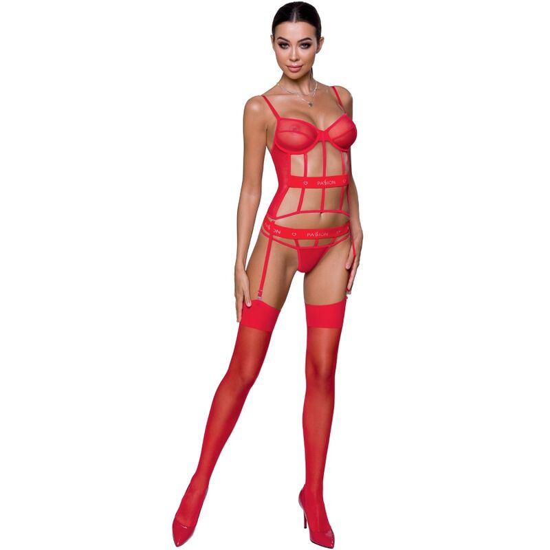 Corset passionné Kyōka rouge — PASSION WOMAN CORSETS