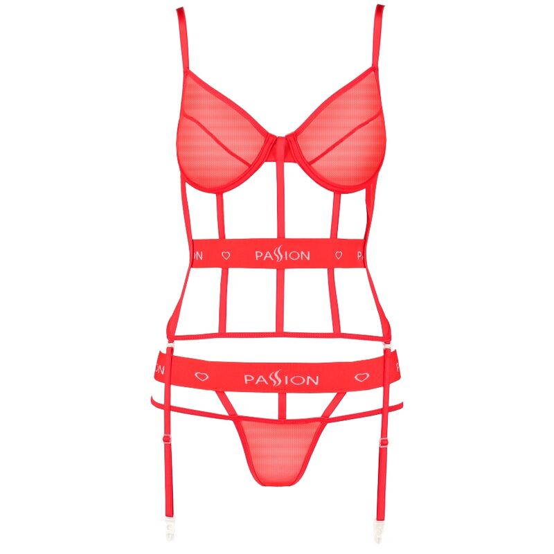 Corset passionné Kyōka rouge — PASSION WOMAN CORSETS
