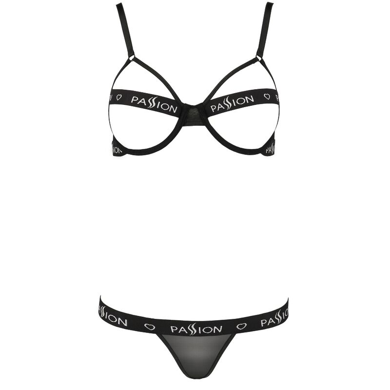 Ensemble deux pièces audacieux à soutien-gorge ouvert — PASSION WOMAN SETS