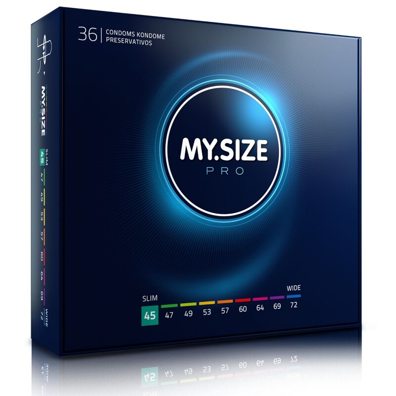 Préservatifs sur-mesure 45 mm – lot de 36 — MY SIZE PRO
