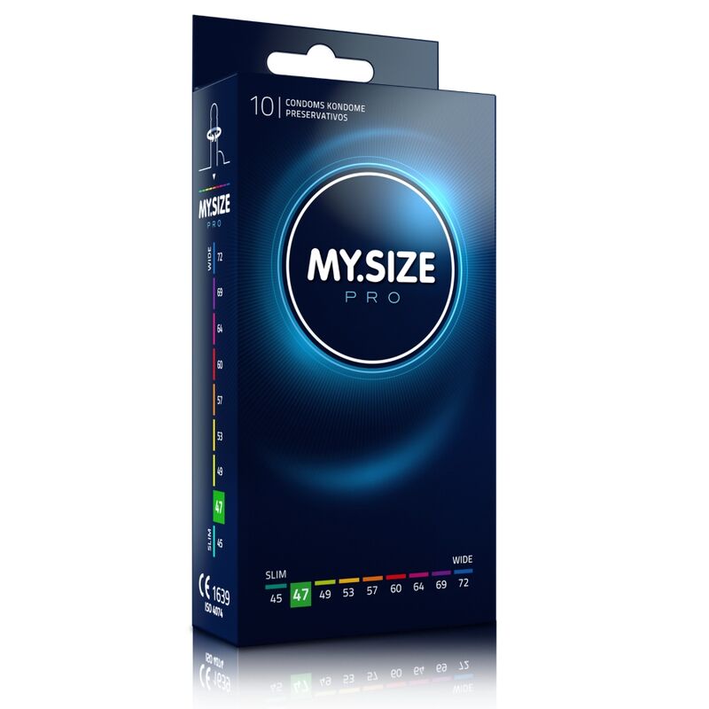 Préservatifs ajustés ultra-sensibles 47 mm (10 unités) — MY SIZE PRO
