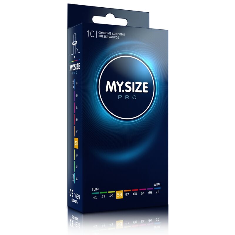 Préservatifs ajustables 53 mm lot de 10 — MY SIZE PRO
