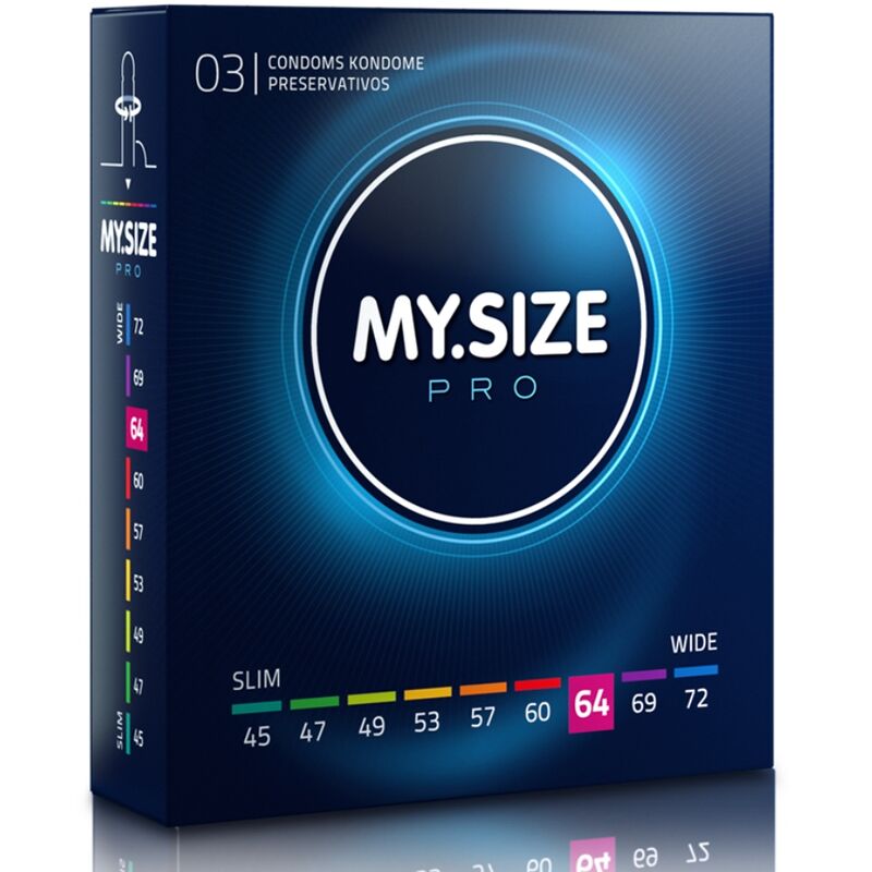 Préservatif ajustable ultra-sensible 64 mm — MY SIZE PRO