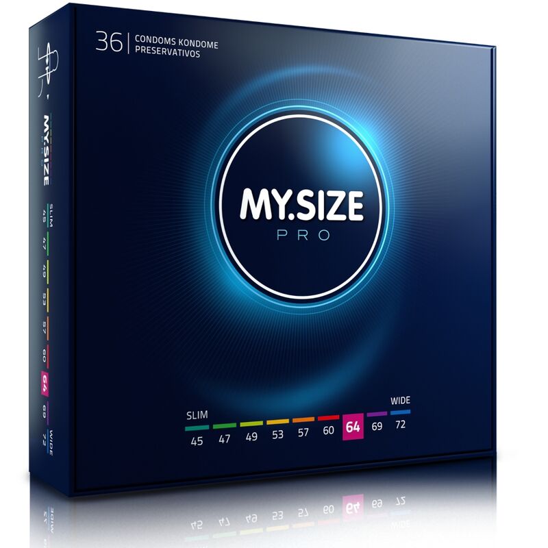 Préservatifs sur mesure 64 mm, lot de 36 — MY SIZE PRO