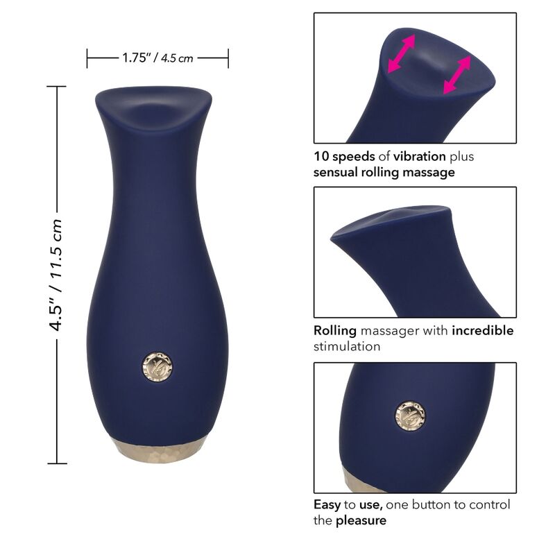Masseur vibrant tulipe bleu — CALEXOTICS