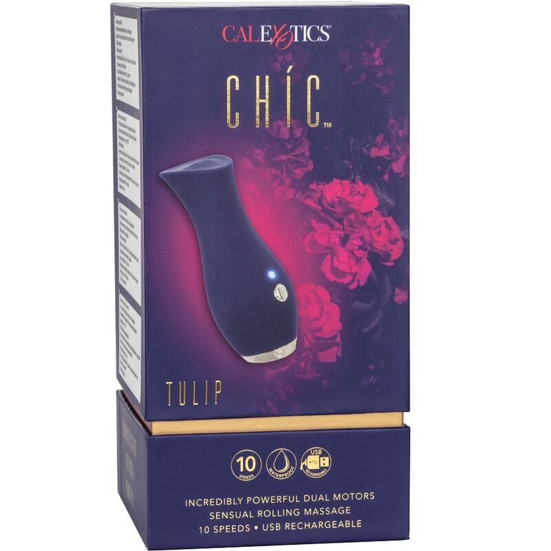 Masseur vibrant tulipe bleu — CALEXOTICS