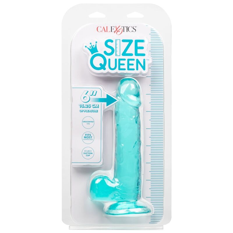 Godemichet taille reine bleu 15,3 cm — Calexotics
