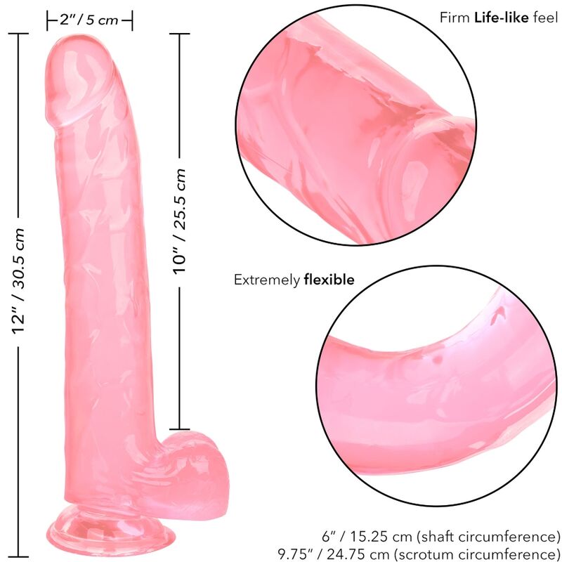 Gode reine taille rose 25,5 cm — CALEXOTICS