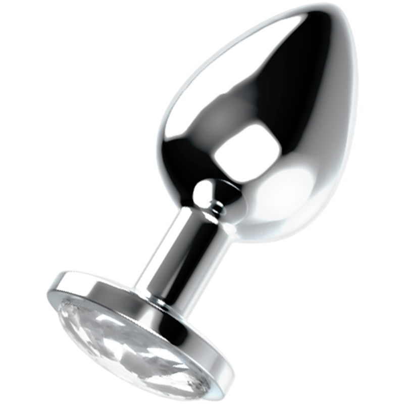 Plug anal lourd orné d'un cristal — OHMAMA ANAL