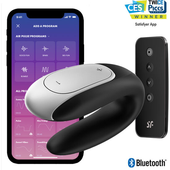Vibrateur couple Double Fun noir — SATISFYER CONNECT