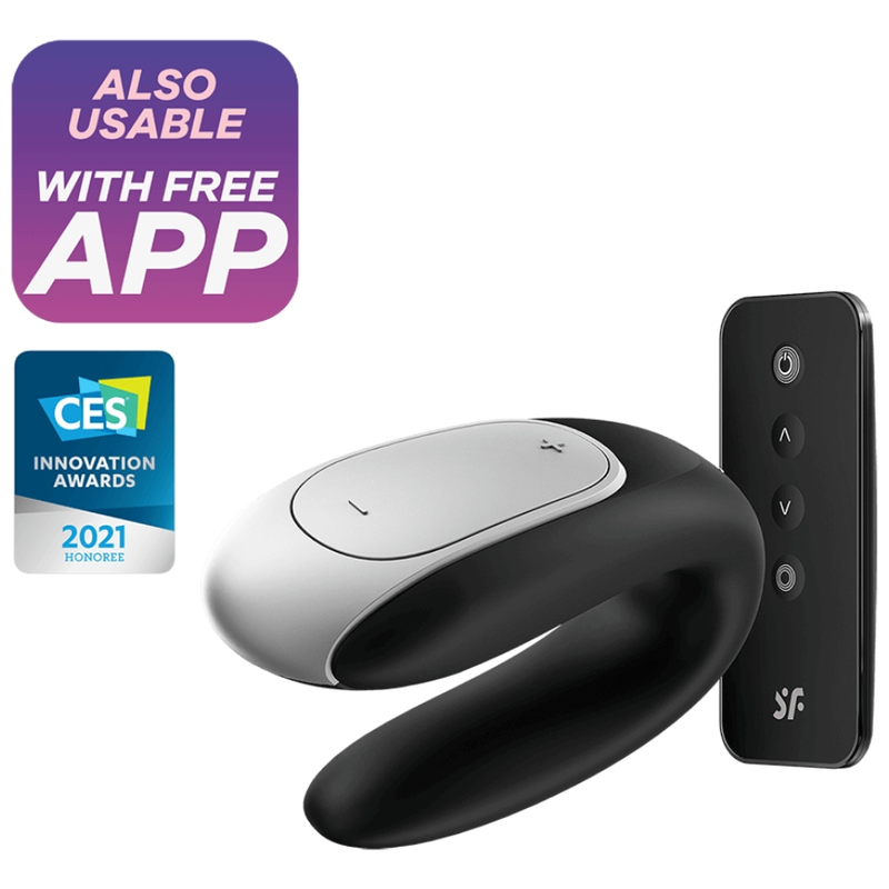 Vibrateur couple Double Fun noir — SATISFYER CONNECT