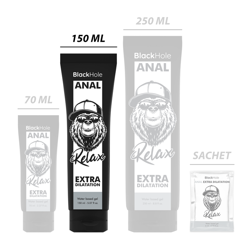 Gel relaxant anal à base d'eau — BLACK HOLE